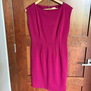 Ann Taylor LOFT dress sleeveless Fuchsia Dark Pink size 4 Worn Only A Few Times